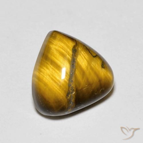 Occhio di tigre Marrone medio naturale da 3.48 ct, Forma a pera, Opaco