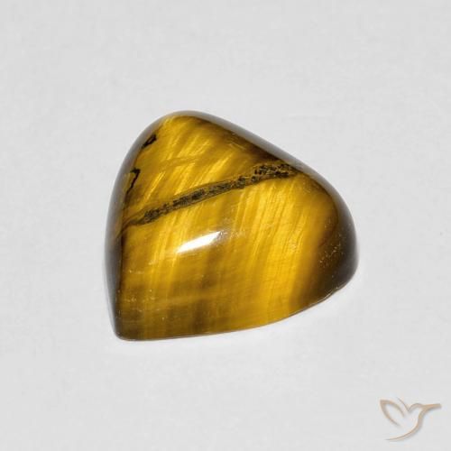 Occhio di tigre Marrone medio naturale da 3.48 ct, Forma a pera, Opaco