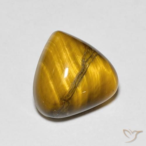 Occhio di tigre Marrone medio naturale da 3.48 ct, Forma a pera, Opaco