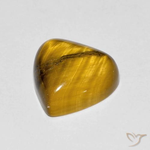 Occhio di tigre Marrone medio naturale da 3.48 ct, Forma a pera, Opaco
