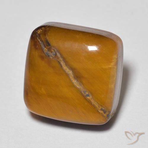 Occhio di tigre Marrone caldo naturale da 5.81 ct, Cuscino, Opaco