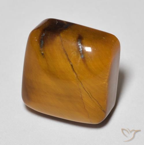 Occhio di tigre Marrone medio naturale da 6.10 ct, Cuscino, Opaco