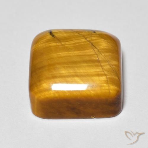 Occhio di tigre Marrone medio naturale da 6.10 ct, Cuscino, Opaco