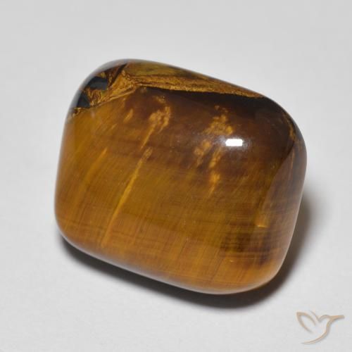 Occhio di tigre Marrone caldo naturale da 8.83 ct, Cuscino, Opaco