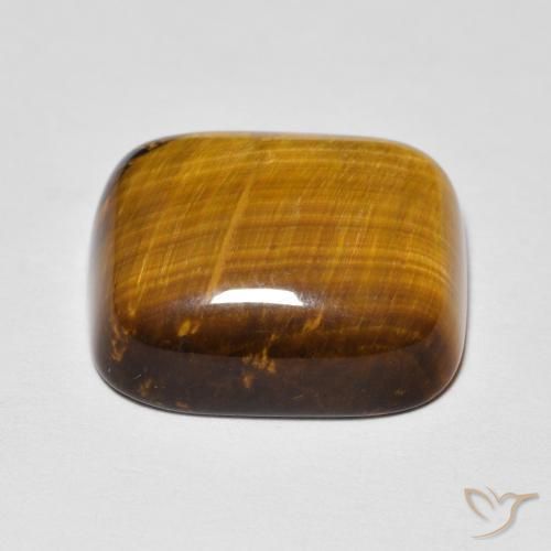 Occhio di tigre Marrone caldo naturale da 8.83 ct, Cuscino, Opaco