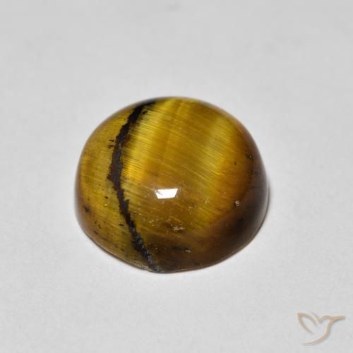 Occhio di tigre Marrone dorato naturale da 1.97 ct, Rotondo, Opaco