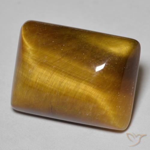 Occhio di tigre Marrone caldo naturale da 19.70 ct, Taglio a baguette, Opaco