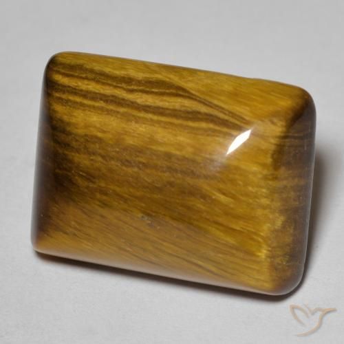 Occhio di tigre Marrone caldo naturale da 19.32 ct, Taglio a baguette, Opaco