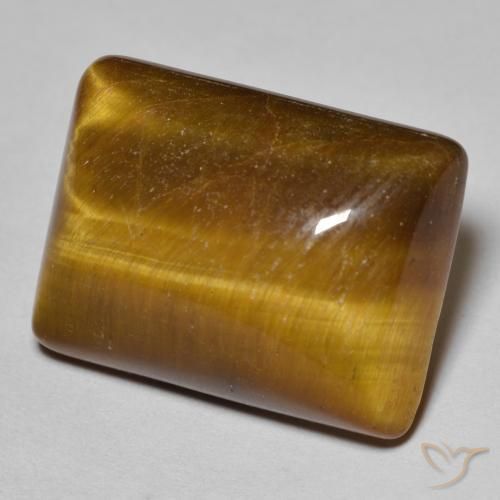 Occhio di tigre Marrone caldo naturale da 19.11 ct, Taglio a baguette, Opaco