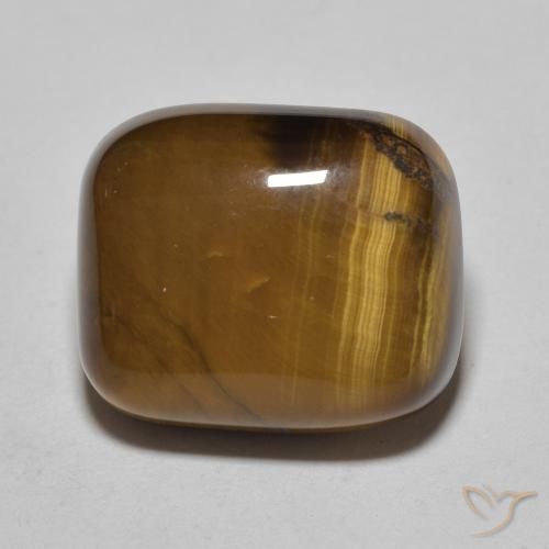 Occhio di tigre Marrone caldo naturale da 8.72 ct, Cuscino, Opaco