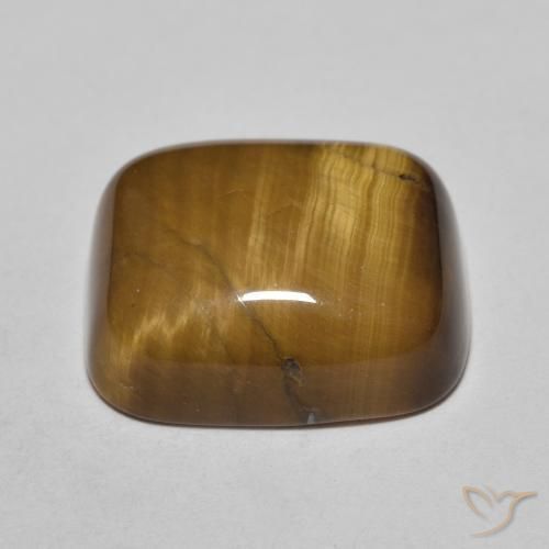 Occhio di tigre Marrone caldo naturale da 8.72 ct, Cuscino, Opaco