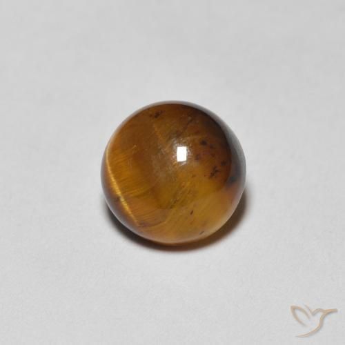 Occhio di tigre Pan di zenzero marrone naturale da 1.36 ct, Rotondo, Opaco