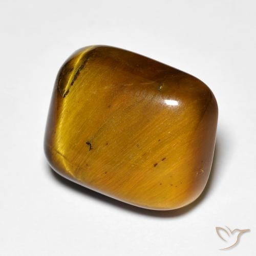 Occhio di tigre Marrone medio naturale da 8.44 ct, Cuscino, Opaco