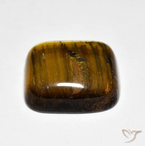 Occhio di tigre Marrone naturale da 8.57 ct, Cuscino, Opaco