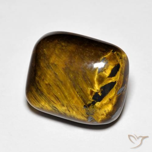 Occhio di tigre Marrone medio naturale da 8.91 ct, Cuscino, Opaco