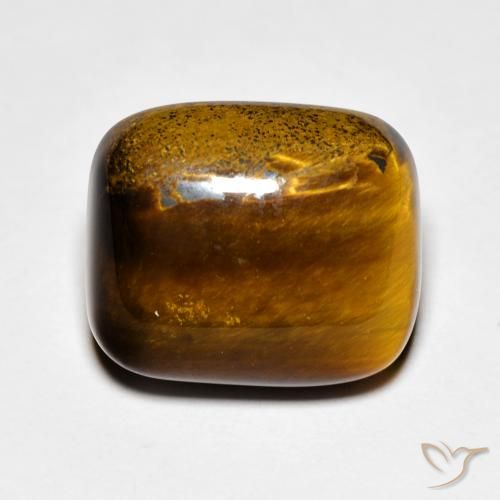 9.08ct Naturale Pan di zenzero marrone Occhio di tigre, Cuscino, Opaco