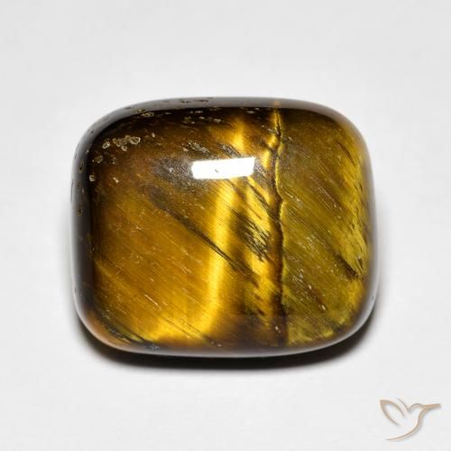 8.27ct Naturale Pan di zenzero marrone Occhio di tigre, Cuscino, Opaco