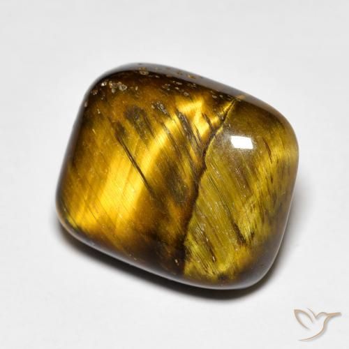 Occhio di tigre Pan di zenzero marrone naturale da 8.27 ct, Cuscino, Opaco