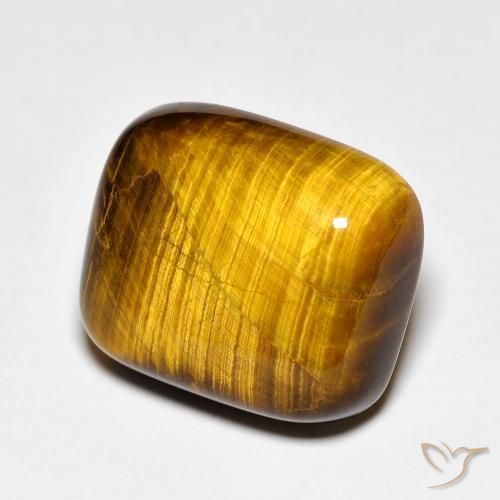 Occhio di tigre Marrone caldo naturale da 8.56 ct, Cuscino, Opaco