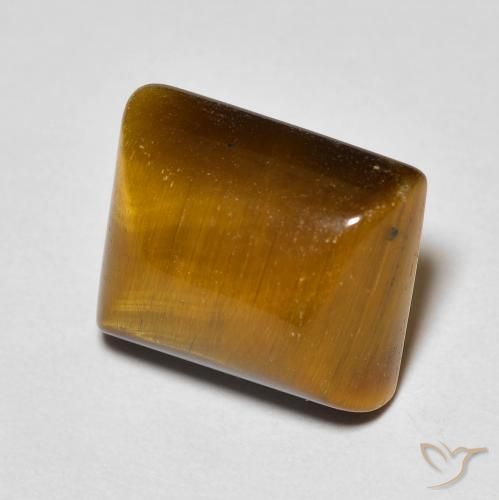Occhio di tigre Marrone medio naturale da 6.14 ct, Taglio a baguette, Opaco