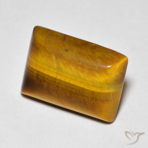 Occhio di tigre Marrone caldo naturale da 5.68 ct, Taglio a baguette, Opaco