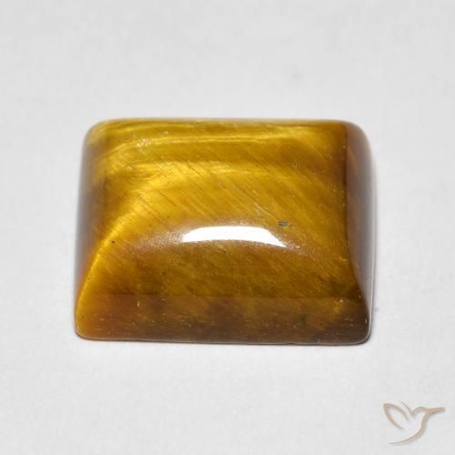Occhio di tigre Marrone caldo naturale da 6.28 ct, Taglio a baguette, Opaco