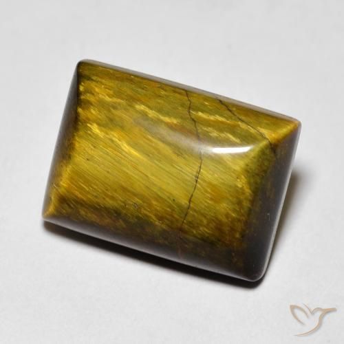 Occhio di tigre Marrone caldo naturale da 7.95 ct, Taglio a baguette, Opaco