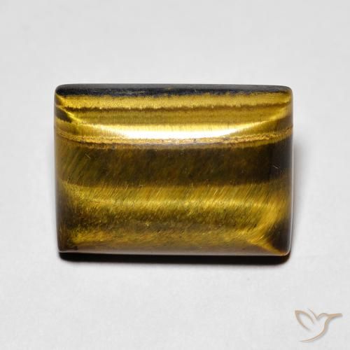 Occhio di tigre Marrone caldo naturale da 7.70 ct, Taglio a baguette, Opaco