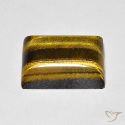 Occhio di tigre Marrone caldo naturale da 7.70 ct, Taglio a baguette, Opaco