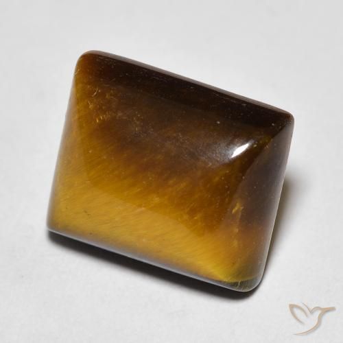 Occhio di tigre Marrone caldo naturale da 6.54 ct, Taglio a baguette, Opaco