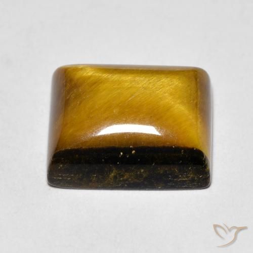 Occhio di tigre Marrone caldo naturale da 6.54 ct, Taglio a baguette, Opaco