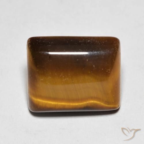 5.64ct Naturale Marrone caldo Occhio di tigre, Taglio a baguette, Opaco