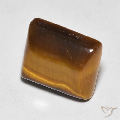 Occhio di tigre Marrone caldo naturale da 5.64 ct, Taglio a baguette, Opaco