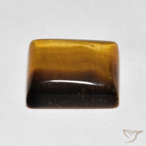 Occhio di tigre Marrone caldo naturale da 5.64 ct, Taglio a baguette, Opaco