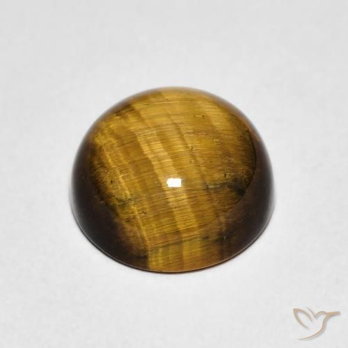 Occhio di tigre Marrone dorato naturale da 2.39 ct, Rotondo, Opaco