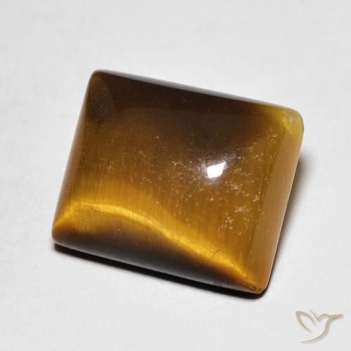 Occhio di tigre Marrone caldo naturale da 6.03 ct, Taglio a baguette, Opaco