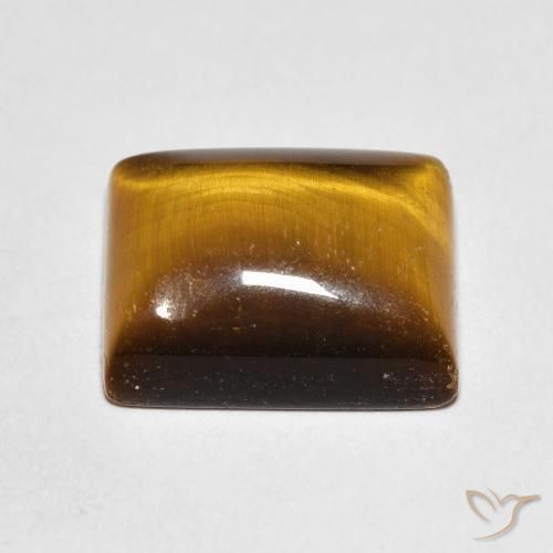 Occhio di tigre Marrone caldo naturale da 6.03 ct, Taglio a baguette, Opaco