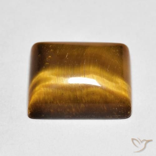 Occhio di tigre Marrone medio naturale da 6.62 ct, Taglio a baguette, Opaco