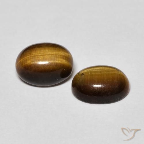 Gemme di Occhio di tigre Marrone caldo naturale da 2.62 ct, Ovale, Opaco