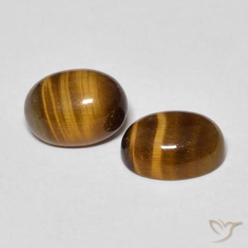 Gemme di Occhio di tigre Marrone caldo naturale da 2.73 ct, Ovale, Opaco