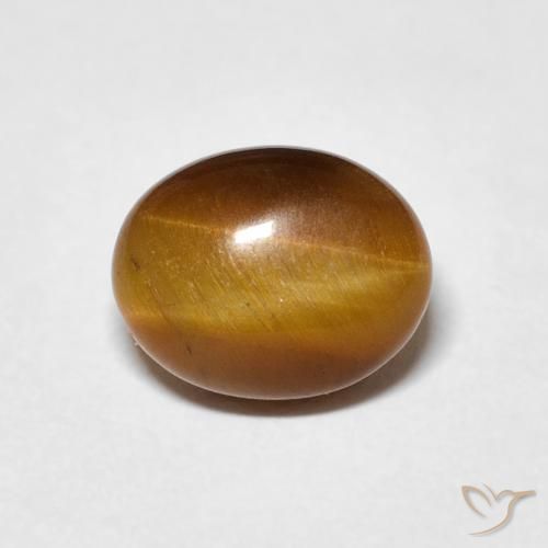 3.12ct Naturale Marrone caldo Occhio di tigre, Ovale, Opaco