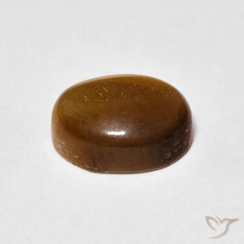 Occhio di tigre Marrone caldo naturale da 3.12 ct, Ovale, Opaco