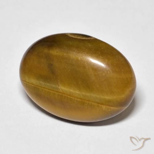 Occhio di tigre Marrone chiaro naturale da 9.62 ct, Ovale, Opaco