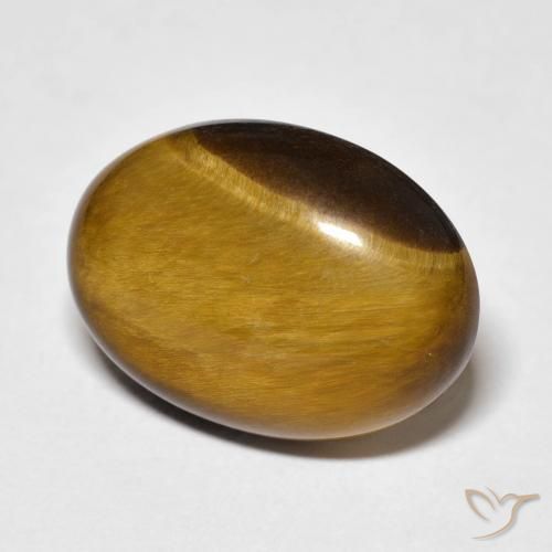 Occhio di tigre Marrone dorato naturale da 11.14 ct, Ovale, Opaco