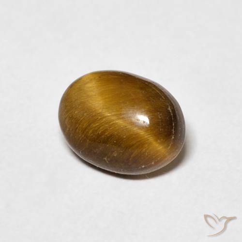 Occhio di tigre Marrone caldo naturale da 1.45 ct, Ovale, Opaco