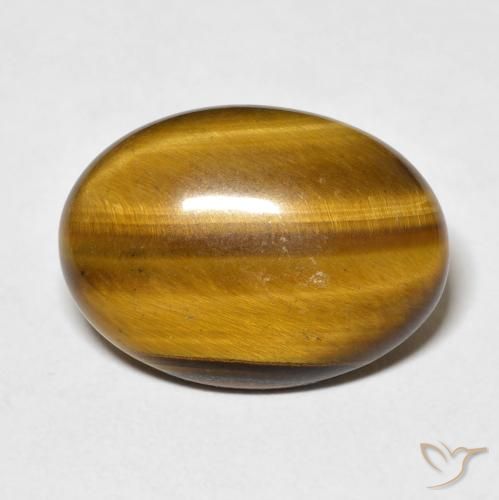 9.62ct Naturale Marrone medio Occhio di tigre, Ovale, Opaco