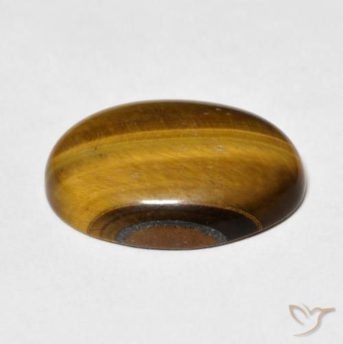 Occhio di tigre Marrone medio naturale da 9.62 ct, Ovale, Opaco