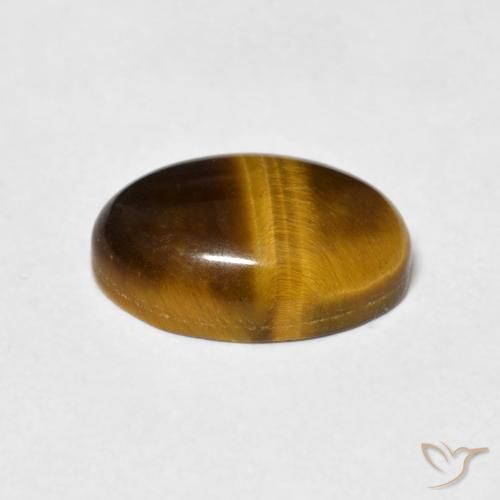 Occhio di tigre Marrone caldo naturale da 3.70 ct, Ovale, Opaco