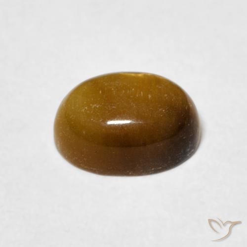 Occhio di tigre Marrone dorato naturale da 13.39 ct, Ovale, Opaco