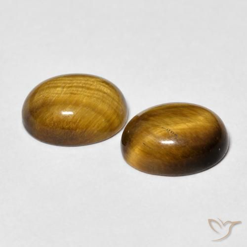 Gemme di Occhio di tigre Marrone chiaro naturale da 5.66 ct, Ovale, Opaco